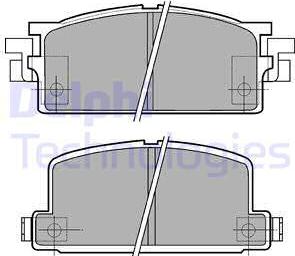 Delphi LP462 - Гальмівні колодки, дискові гальма autozip.com.ua