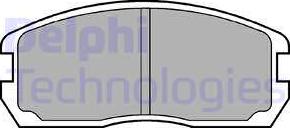 Delphi LP467 - Гальмівні колодки, дискові гальма autozip.com.ua