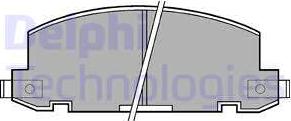 Delphi LP412 - Гальмівні колодки, дискові гальма autozip.com.ua
