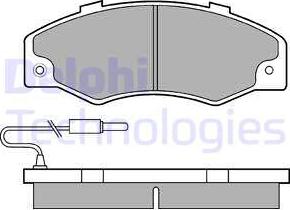Delphi LP489 - Гальмівні колодки, дискові гальма autozip.com.ua