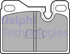 Delphi LP486 - Гальмівні колодки, дискові гальма autozip.com.ua
