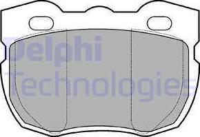 Delphi LP481 - Гальмівні колодки, дискові гальма autozip.com.ua