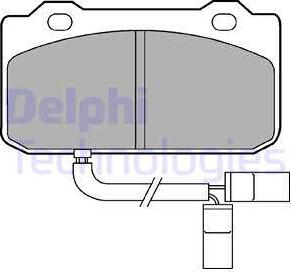 Delphi LP432 - Гальмівні колодки, дискові гальма autozip.com.ua