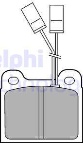 Delphi LP477 - Гальмівні колодки, дискові гальма autozip.com.ua