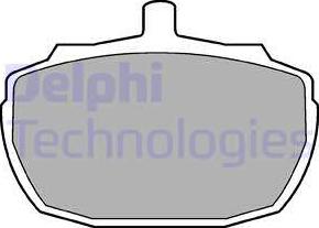 Delphi LP47 - Гальмівні колодки, дискові гальма autozip.com.ua
