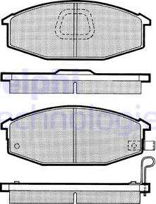 Delphi LP545 - Гальмівні колодки, дискові гальма autozip.com.ua