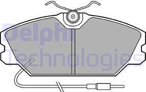 Delphi LP542 - Гальмівні колодки, дискові гальма autozip.com.ua