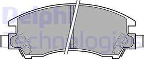 Delphi LP547 - Гальмівні колодки, дискові гальма autozip.com.ua