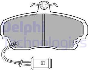 Delphi LP558 - Гальмівні колодки, дискові гальма autozip.com.ua