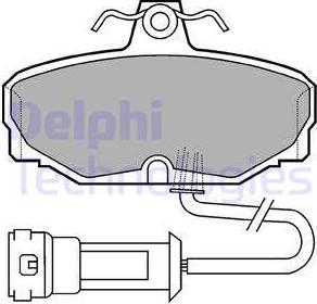 Delphi LP557 - Гальмівні колодки, дискові гальма autozip.com.ua