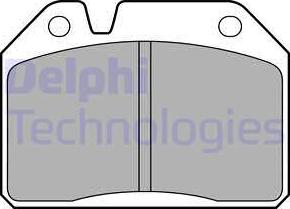 Delphi LP55 - Гальмівні колодки, дискові гальма autozip.com.ua