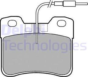 Delphi LP563 - Гальмівні колодки, дискові гальма autozip.com.ua