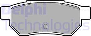 Delphi LP562 - Гальмівні колодки, дискові гальма autozip.com.ua