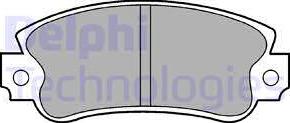 Delphi LP509 - Гальмівні колодки, дискові гальма autozip.com.ua