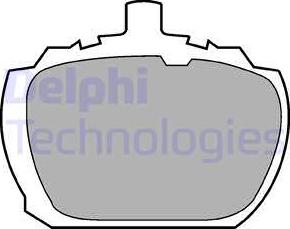 Delphi LP510 - Гальмівні колодки, дискові гальма autozip.com.ua