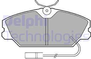 Delphi LP539 - Гальмівні колодки, дискові гальма autozip.com.ua