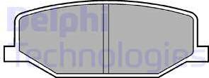 Delphi LP527-18B1 - Гальмівні колодки, дискові гальма autozip.com.ua