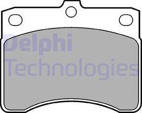 Delphi LP578 - Гальмівні колодки, дискові гальма autozip.com.ua