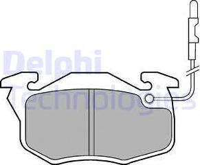 Delphi LP696 - Гальмівні колодки, дискові гальма autozip.com.ua