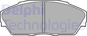 Delphi LP665 - Гальмівні колодки, дискові гальма autozip.com.ua