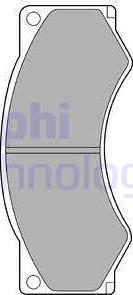 Delphi LP660 - Гальмівні колодки, дискові гальма autozip.com.ua