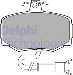 Delphi LP600 - Гальмівні колодки, дискові гальма autozip.com.ua