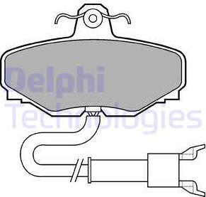 Delphi LP601 - Гальмівні колодки, дискові гальма autozip.com.ua