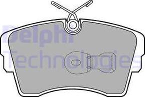 Delphi LP603 - Гальмівні колодки, дискові гальма autozip.com.ua
