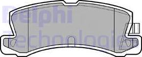 Delphi LP611 - Гальмівні колодки, дискові гальма autozip.com.ua