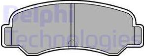 Delphi LP612 - Гальмівні колодки, дискові гальма autozip.com.ua
