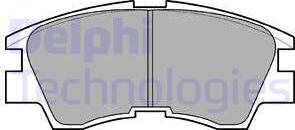 Delphi LP633-18B1 - Гальмівні колодки, дискові гальма autozip.com.ua
