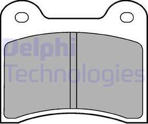 Delphi LP63 - Гальмівні колодки, дискові гальма autozip.com.ua