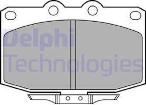 Delphi LP621 - Гальмівні колодки, дискові гальма autozip.com.ua