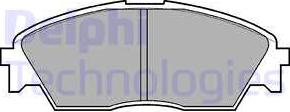 Delphi LP628 - Гальмівні колодки, дискові гальма autozip.com.ua