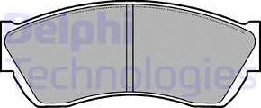 Delphi LP676 - Гальмівні колодки, дискові гальма autozip.com.ua