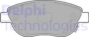 Delphi LP1990 - Гальмівні колодки, дискові гальма autozip.com.ua