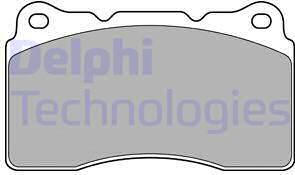 Delphi LP1944 - Гальмівні колодки, дискові гальма autozip.com.ua