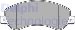 Delphi LP1954 - Гальмівні колодки, дискові гальма autozip.com.ua