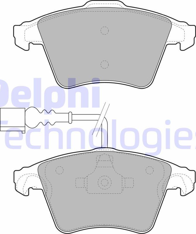 Delphi LP1950 - Гальмівні колодки, дискові гальма autozip.com.ua