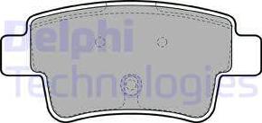 Delphi LP1965 - Гальмівні колодки, дискові гальма autozip.com.ua