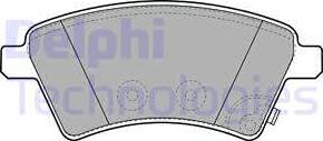 Delphi LP1966 - Гальмівні колодки, дискові гальма autozip.com.ua