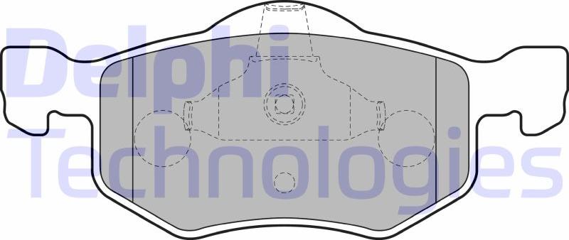 Delphi LP1900 - Гальмівні колодки, дискові гальма autozip.com.ua