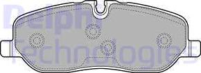 Delphi LP1935-18B1 - Гальмівні колодки, дискові гальма autozip.com.ua