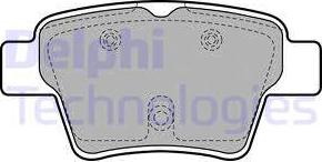 Delphi LP1926 - Гальмівні колодки, дискові гальма autozip.com.ua