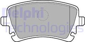 Delphi LP1920 - Гальмівні колодки, дискові гальма autozip.com.ua