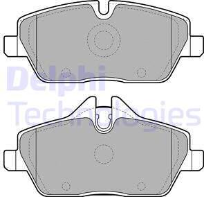 Delphi LP1923 - Гальмівні колодки, дискові гальма autozip.com.ua