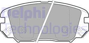 Delphi LP1974 - Гальмівні колодки, дискові гальма autozip.com.ua