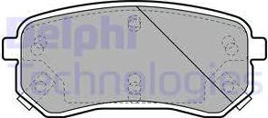Delphi LP1976 - Гальмівні колодки, дискові гальма autozip.com.ua