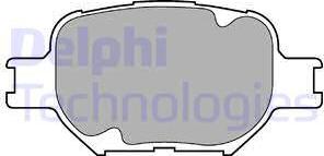 Delphi LP1446 - Гальмівні колодки, дискові гальма autozip.com.ua