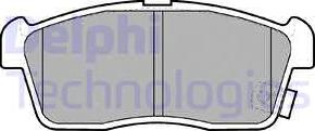 Delphi LP1442 - Гальмівні колодки, дискові гальма autozip.com.ua